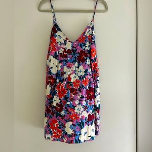 *Like New* Linen Floral Mini Dress